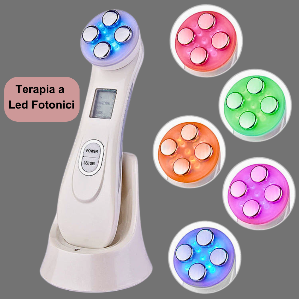 Dispositivo de belleza multifuncional de alta tecnología: EMS, electroporación, radiofrecuencia RF y LED fotónico