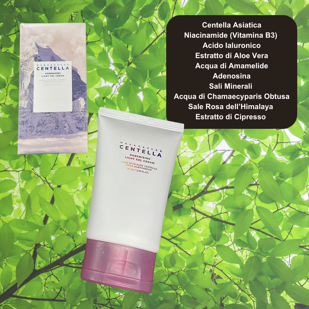 Gel Purificante e Idratante alla Centella Asiatica per Pori Visibilmente Ristretti