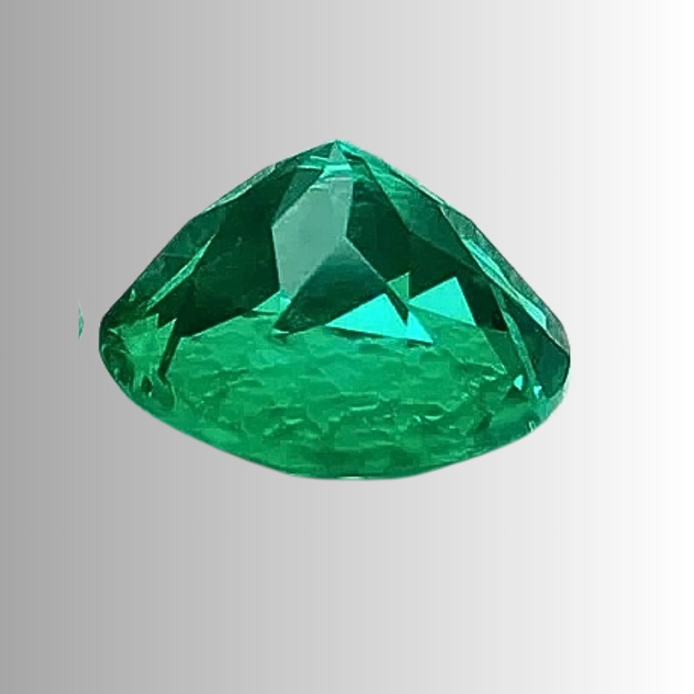 Smeraldo Colombiano Lab Grown Taglio Brillante Certificato