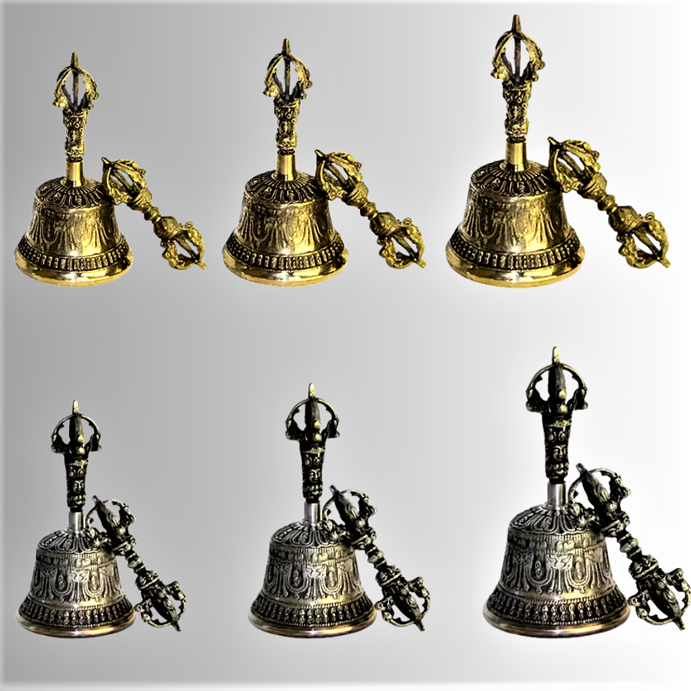 Campana de meditación budista tibetana y juego de dorje: encuentre la armonía interior
