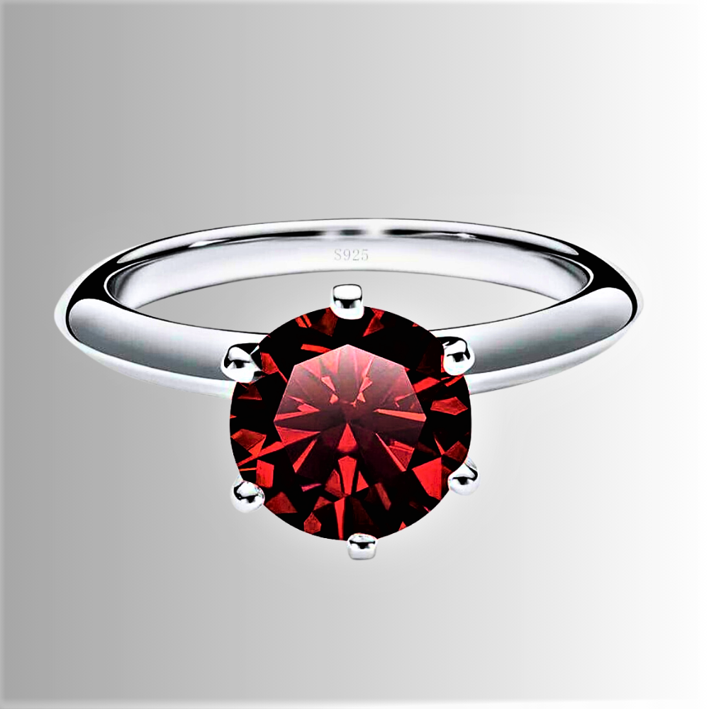 "6 Punte di Luce": Un Classico con Moissanite di ct 2.00