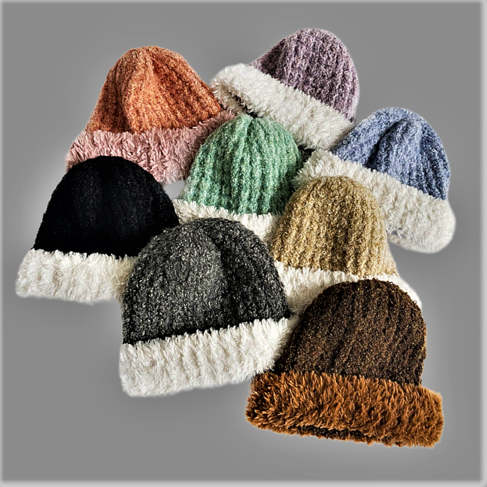 Cappello in Misto Lana Bicolore Eleganza e Comfort per un Inverno Caldo