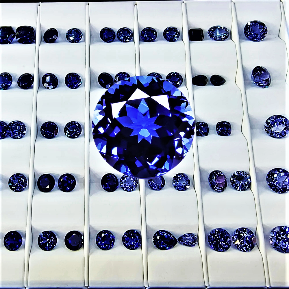 Zaffiro Royal Blue Lab Grown Taglio Brillante Certificato
