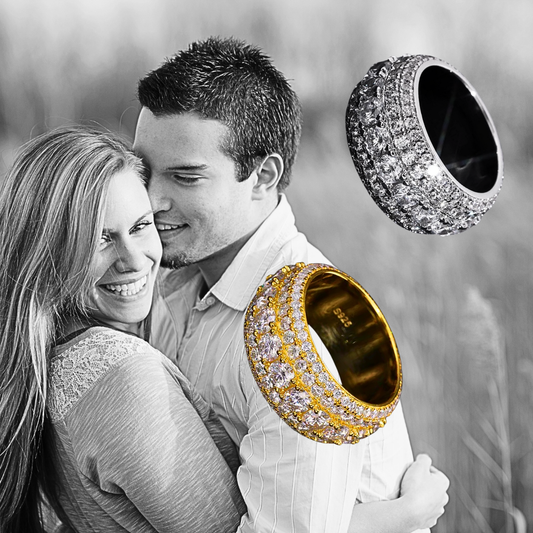 Fascione Bombato con Moissanite D Color Certificata