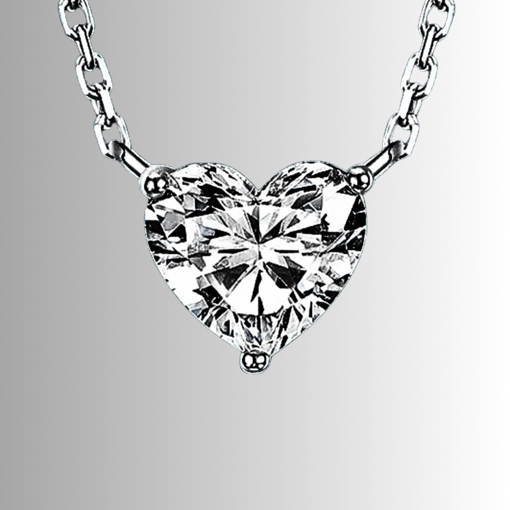 Collana Cuore Minimalista con Moissanite Certificata: La Forza della Semplicità