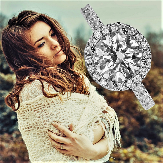 Anello "Corona di Luce" con Moissaniti: Un’Eleganza Senza Tempo