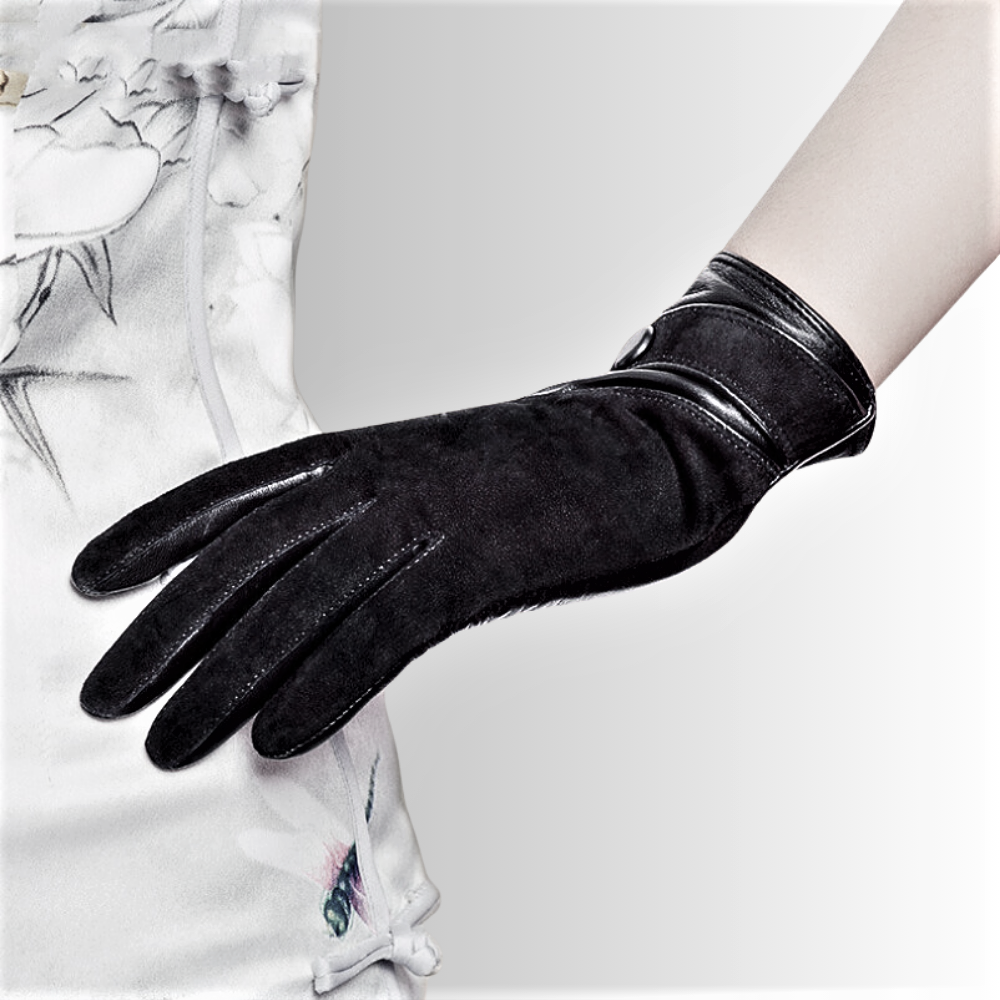 Guantes de piel de oveja para pantalla táctil