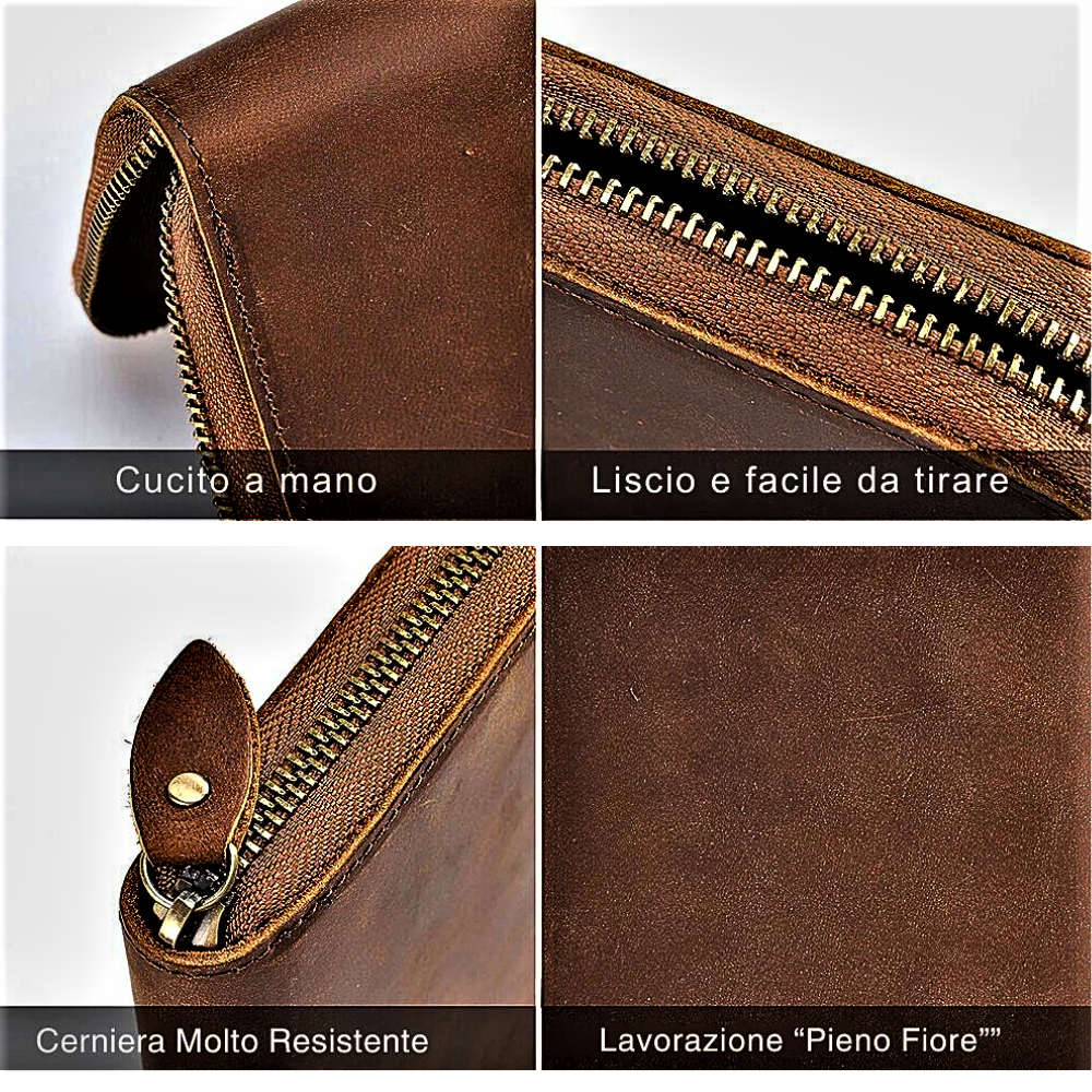 Cartera de piel de becerro Combinación de elegancia y practicidad