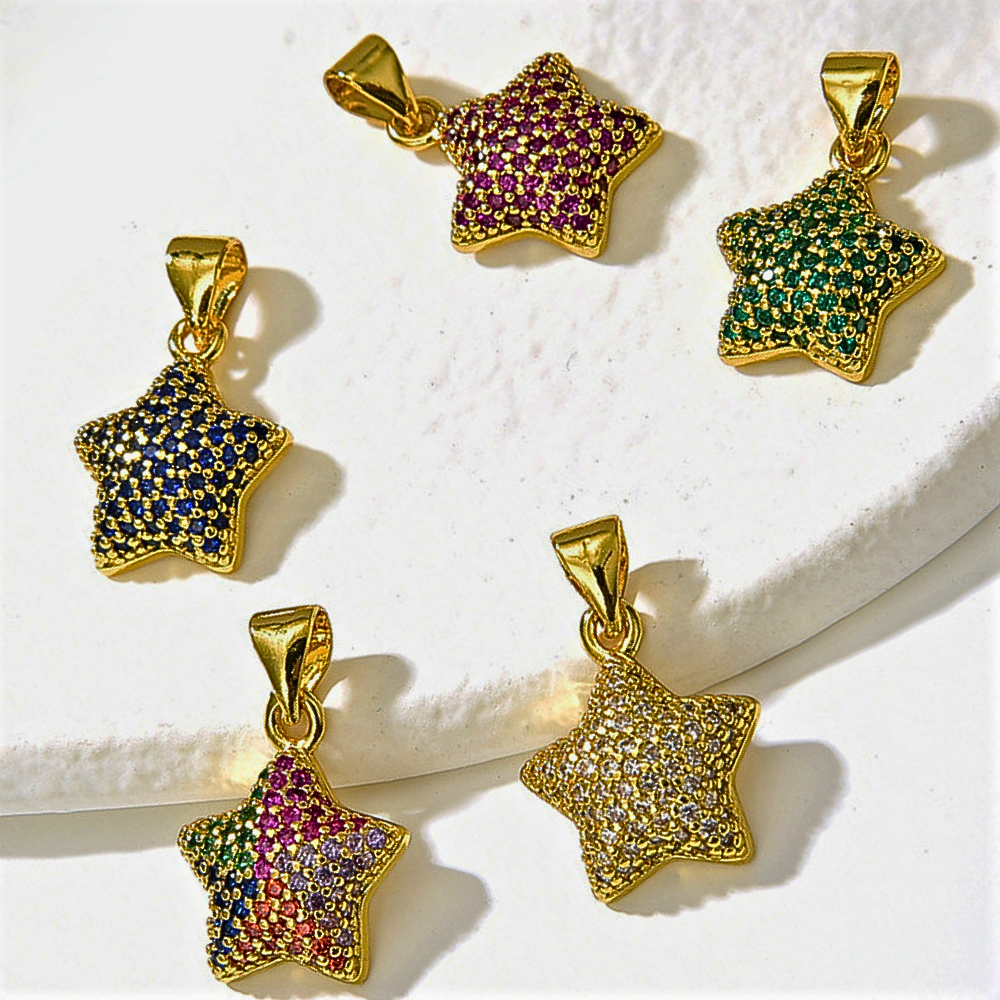 Colgante "Estrella Brillante" - Una Nota de Color de la Colección Elegance