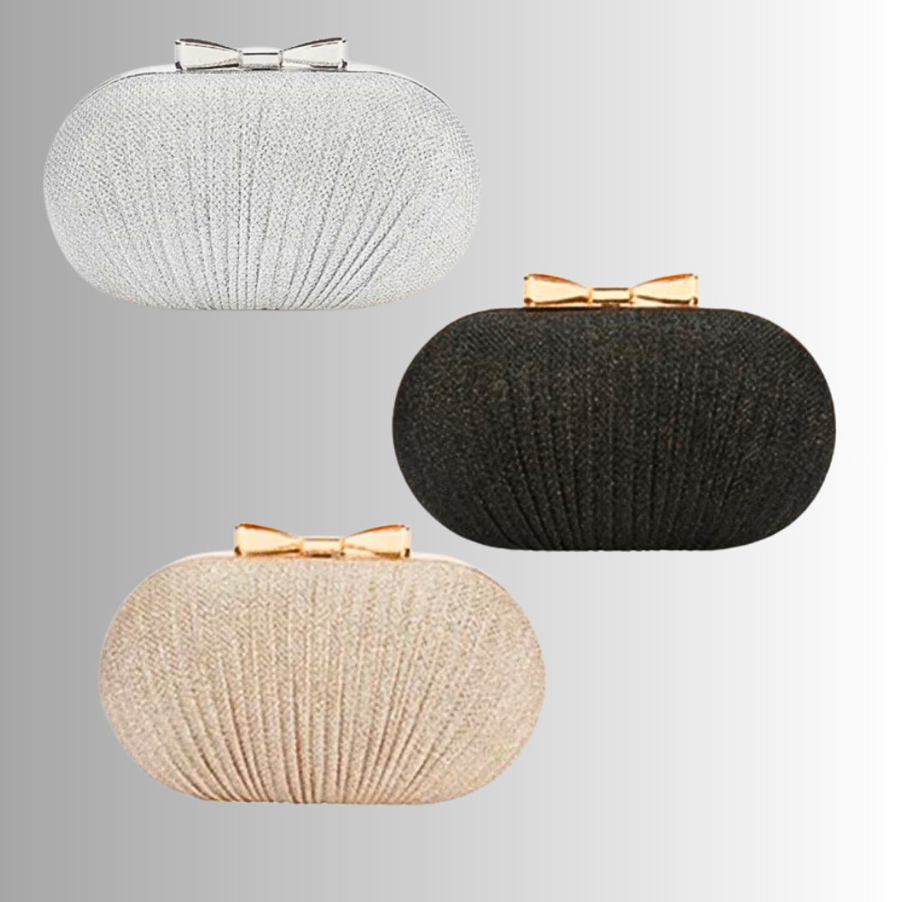 Clutch a Ovetto con Chiusura a Fiocco