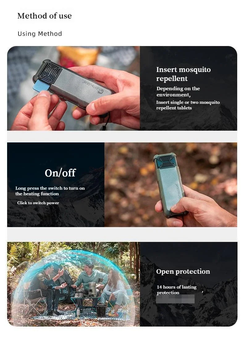 Flextail TINY REPELLER Portable Mosquito Repellent Lithium Battery Heat Outdoor Fish Wireless Electric Mosquito Killer Repeller