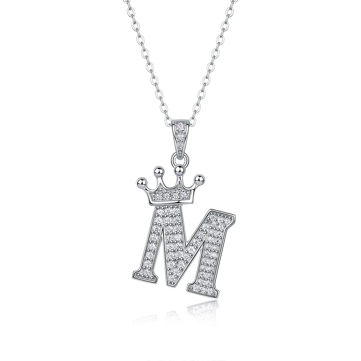 Collana con Lettere dell'Alfabeto in Moissanite D Color VVS1 Certificata