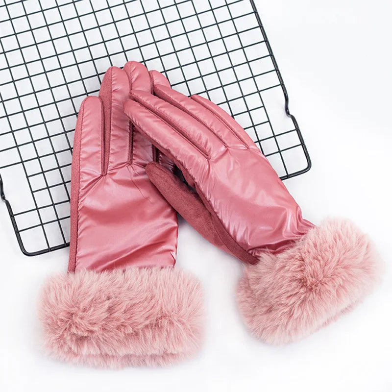 Guanti Touch Screen in Camoscio e Raso