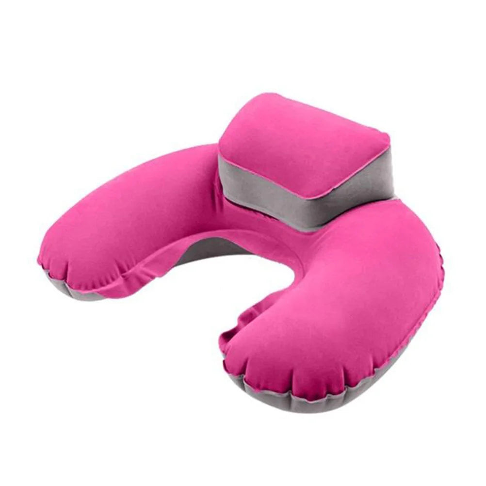 U Shaped Inflatable Pillow Ergonomic Neck Support Tpu Camping Pillow Lightweight Travel Pillow Airplane Neck Pillow Ultralight