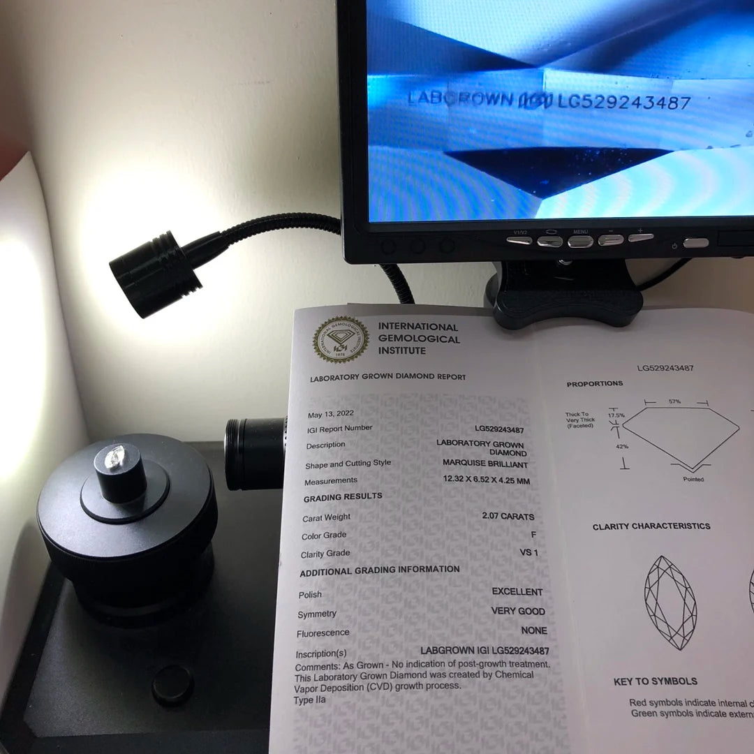 Diamanti Lab Grown Taglio Marquise con Certificato IGI