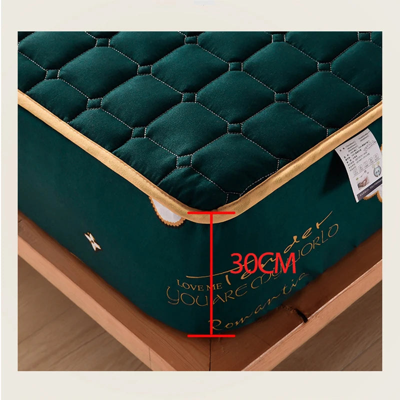 2023 New Thickened Quilted Mattress Cover Large Sheet Antibacterial Breathable Children Lovely Mattress Cover Removable