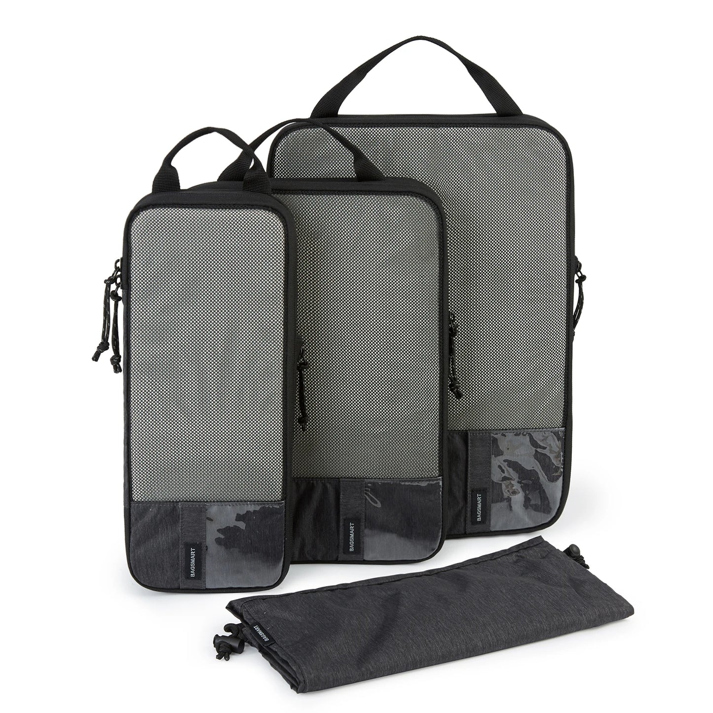 BAGSMART Packing Cubes Compression Storage Bag Travel Lightweight Suitcase Organizer Accessories Luggage Organizer Travel Bag
