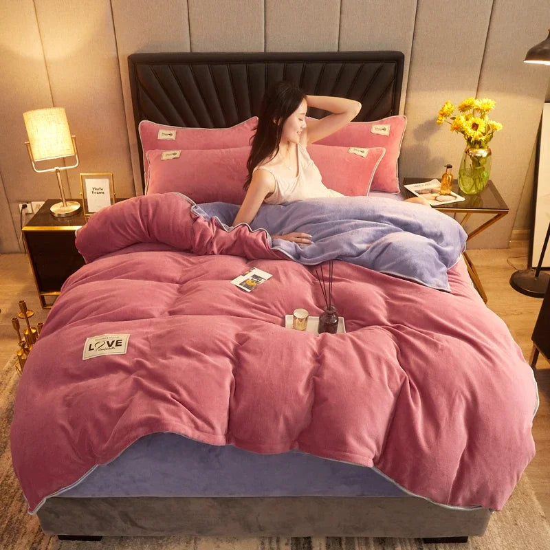 Queen Quilt Cover Set, Soft and Lightweight Bedspreads Coverlet with Striped Pattern Reversible Bed Cover for All Seasons Duvet