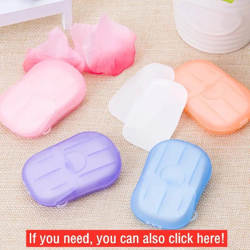 Portable Soap Paper Disposable Travel Camping Mini Cleaning Soaps for Washing Cleaning Hand for Outdoor Hiking Outdoor Supplies
