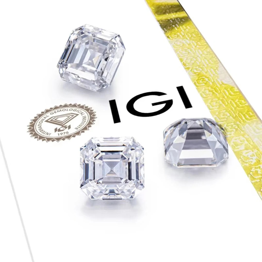 Diamanti Lab Grown Taglio Asscher con Certificato IGI