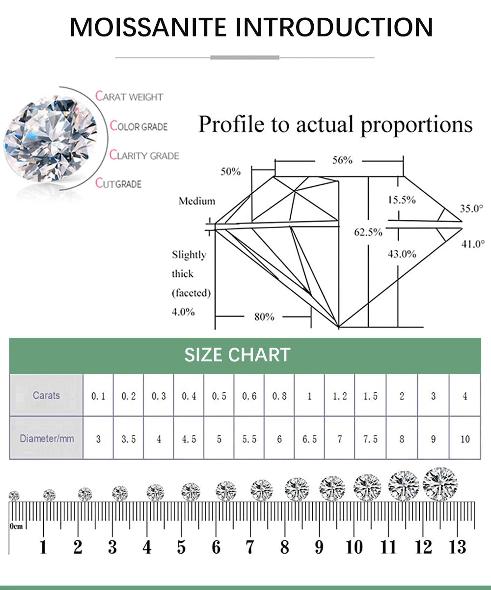 Smile Shape All Moissanite Pendant Necklace for Women 7-stone D Color Diamond Neck Chain S925 Sterling Silver Fine Jewelry