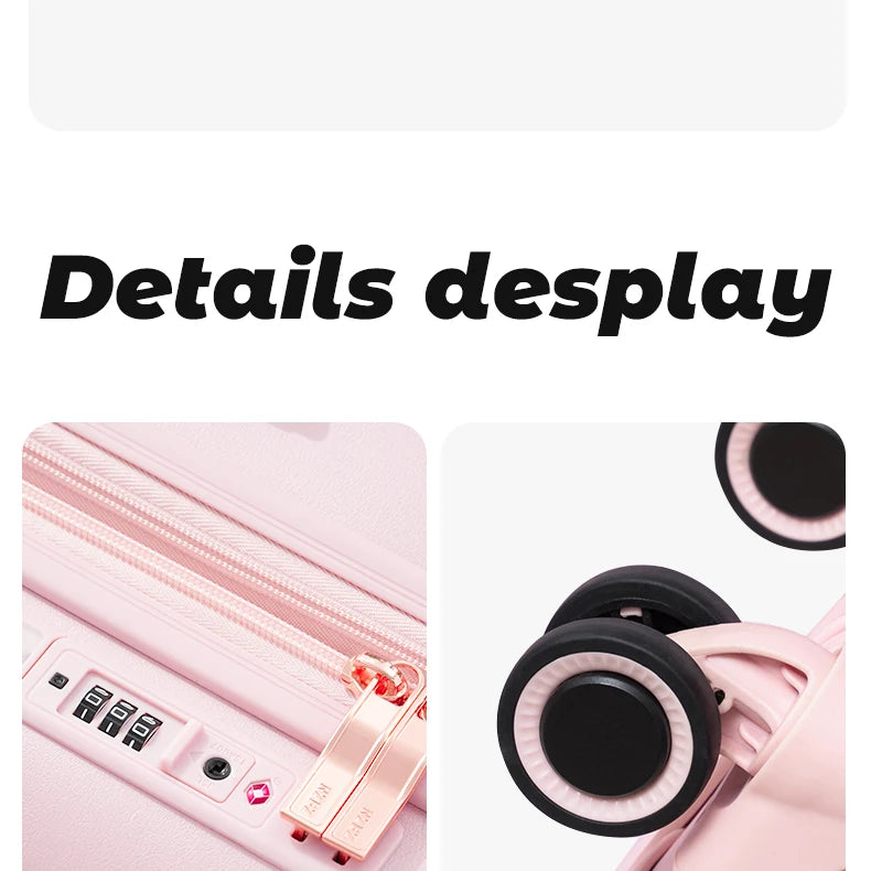 Urecity Vintage Luggage Set 3PCS Luxury Suitcase Expandable Travel Suitcase On Wheels Handmade Retro Rolling Luggage For Women