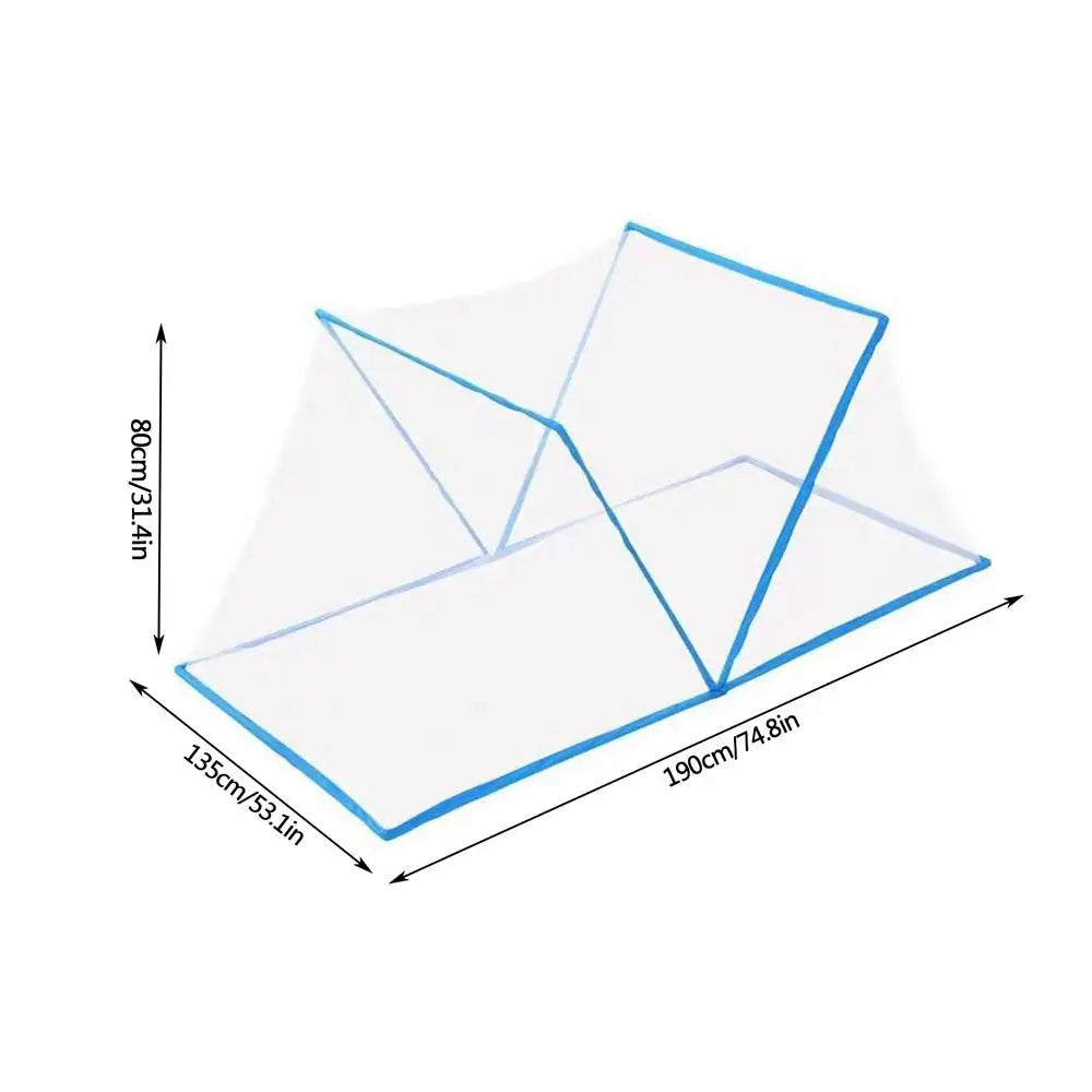 Bed Mesh Tent Folding Dormitory Single Bed Mesh Bed Net Covers Portable Mosquito Forbidden Breathable Bedroom Outdoor Trip Tent