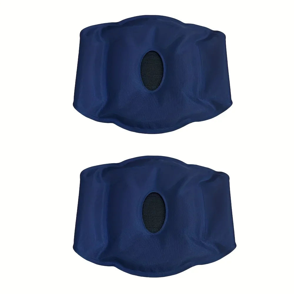 1/2pcs Gel Knee Ice Pack, Dual Temperature Hot and Cold Therapy, Reusable Nylon Compress for Joint Relief, Flexible Strap Design