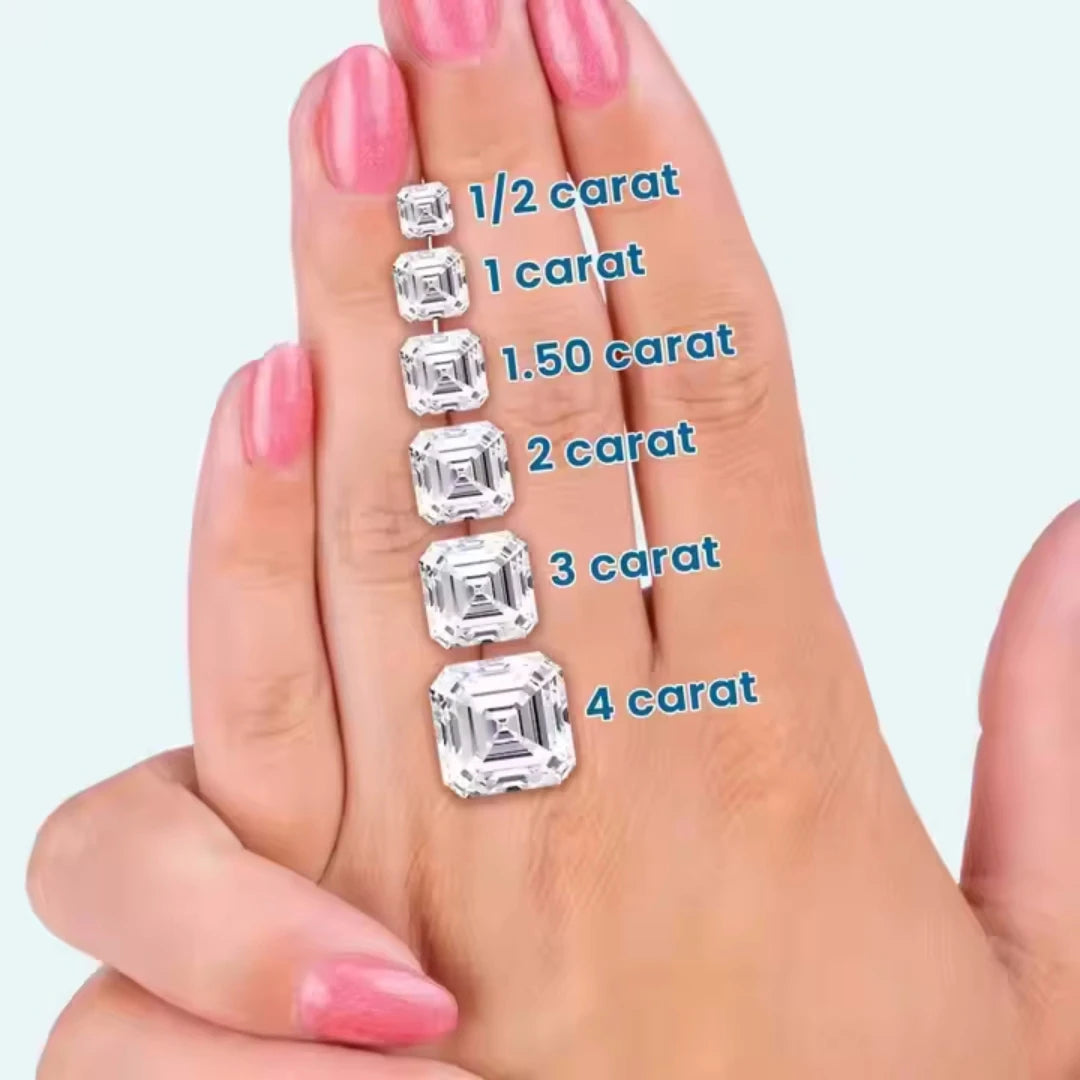 Diamanti Lab Grown Taglio Asscher con Certificato IGI