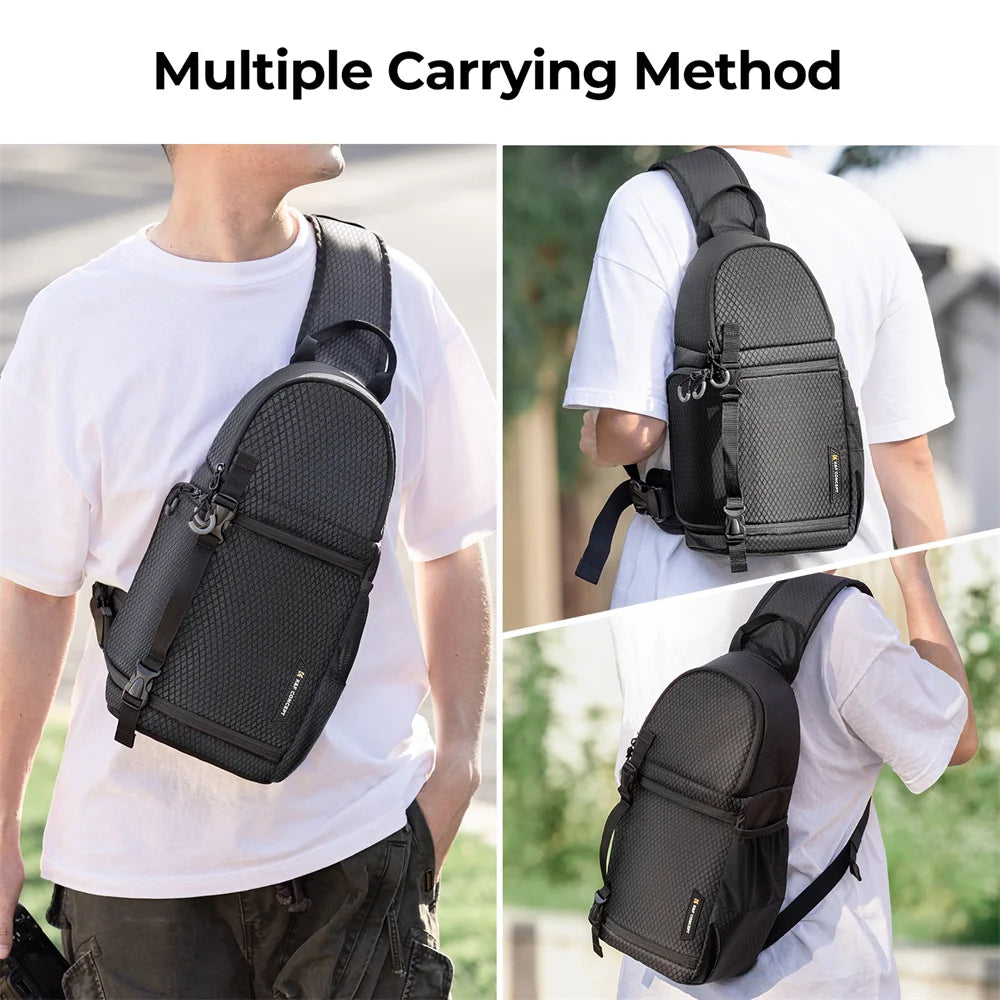 K&F Concept Camera bag Photography Backpack 10L Waterproof Camera Sling Backpack DSLR/SLR Camera Case Sony Fuji Photography Bags