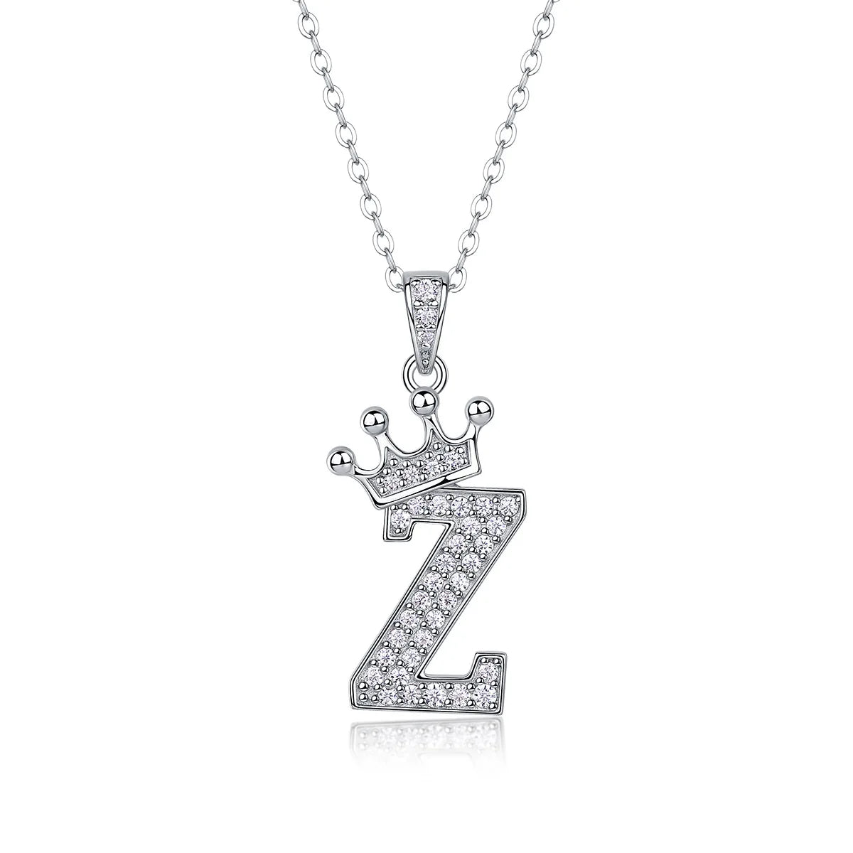Collana con Lettere dell'Alfabeto in Moissanite D Color VVS1 Certificata