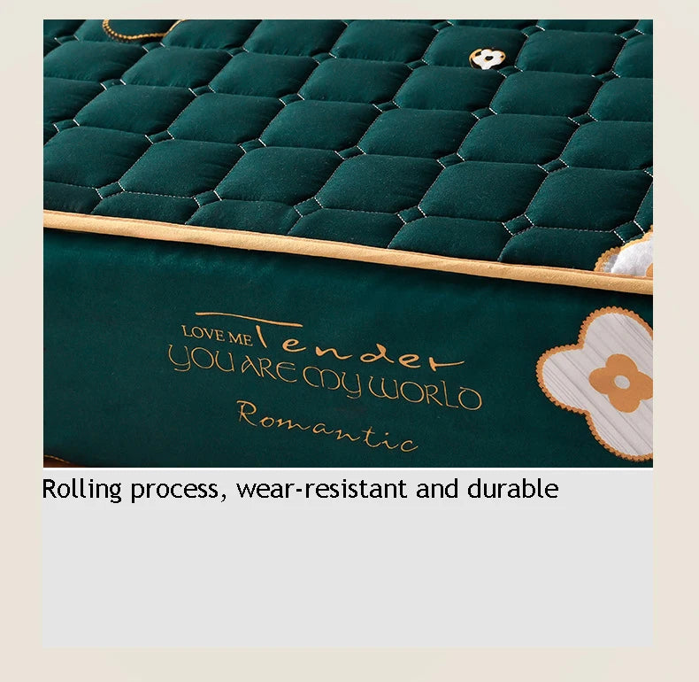 2023 New Thickened Quilted Mattress Cover Large Sheet Antibacterial Breathable Children Lovely Mattress Cover Removable