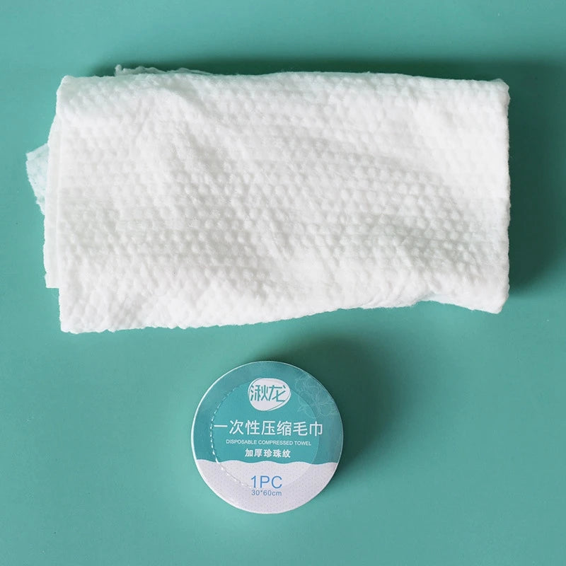 Thickened disposable compressed towel, large wash face towel, non pure cotton travel, portable hotel and hotel supplies