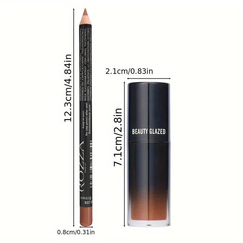 Set di Lip Liner e Gloss con Squalane Vegetale