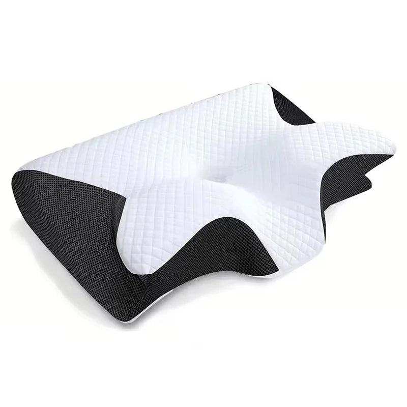 Sleep Butterfly Neck Pillow Slow Rebound Comfortable Memory Foam Sleep Pillow Memory Cervical Orthopedic Neck Massage Bed Pillow