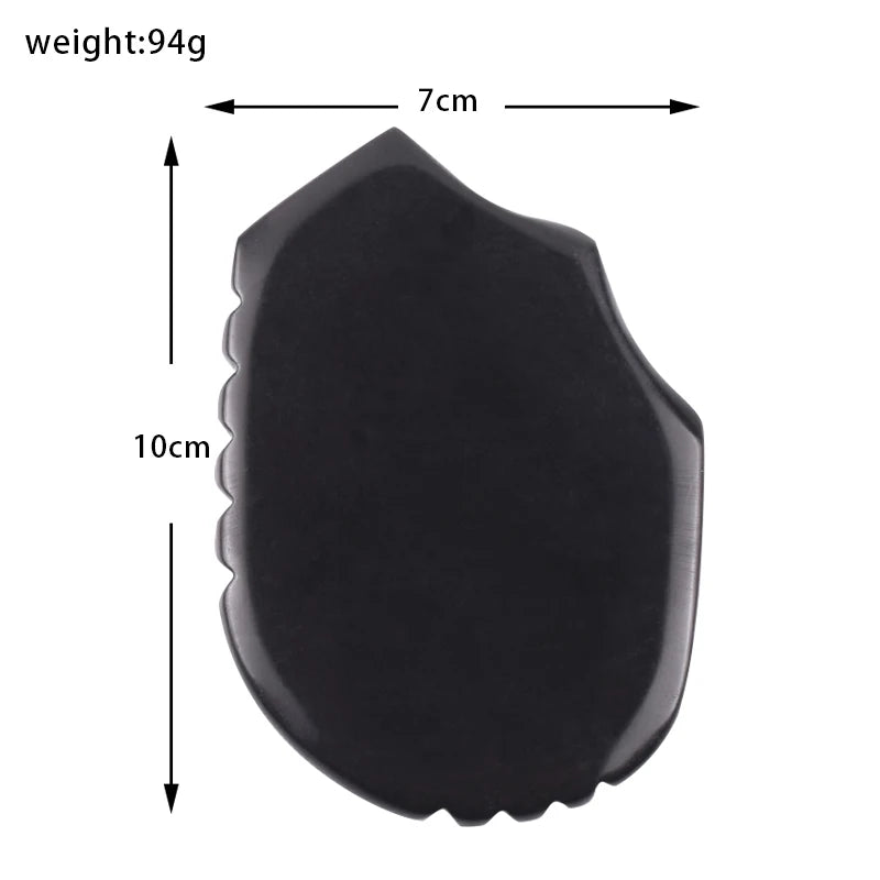 SPA Acupuncture Scraping Body Foot Back Face Neck Massager Beauty Guasha Board Black Bian Stone Gua Sha Massage Tools
