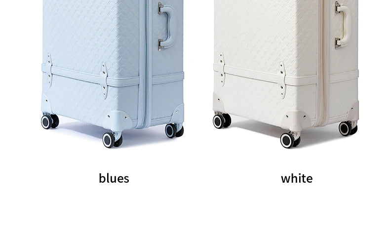 Urecity Vintage Luggage Set 3PCS Luxury Suitcase Expandable Travel Suitcase On Wheels Handmade Retro Rolling Luggage For Women
