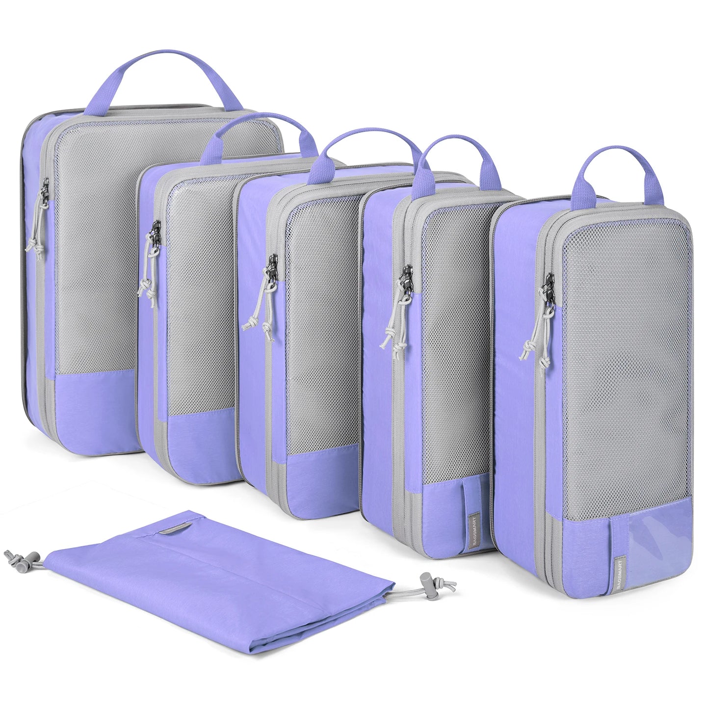 BAGSMART Packing Cubes Compression Storage Bag Travel Lightweight Suitcase Organizer Accessories Luggage Organizer Travel Bag