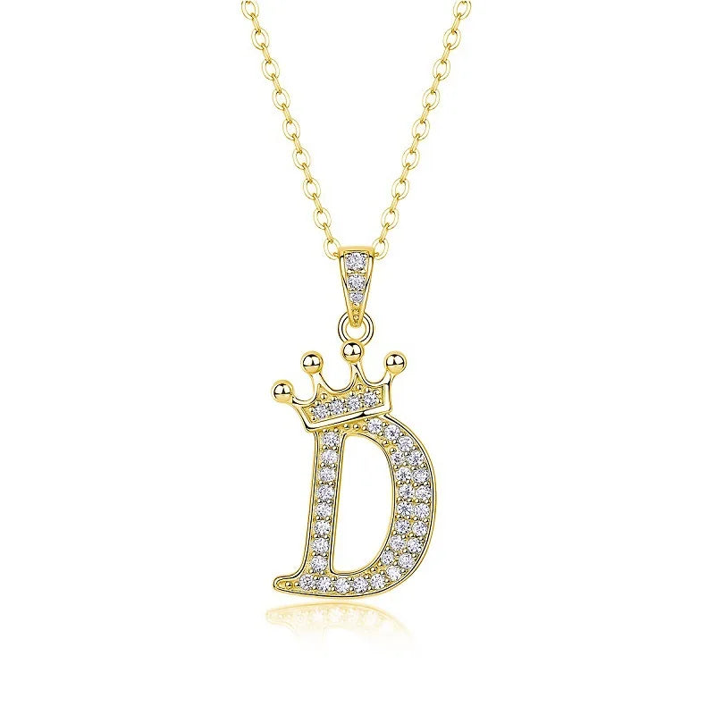 Collana con Lettere dell'Alfabeto in Moissanite D Color VVS1 Certificata