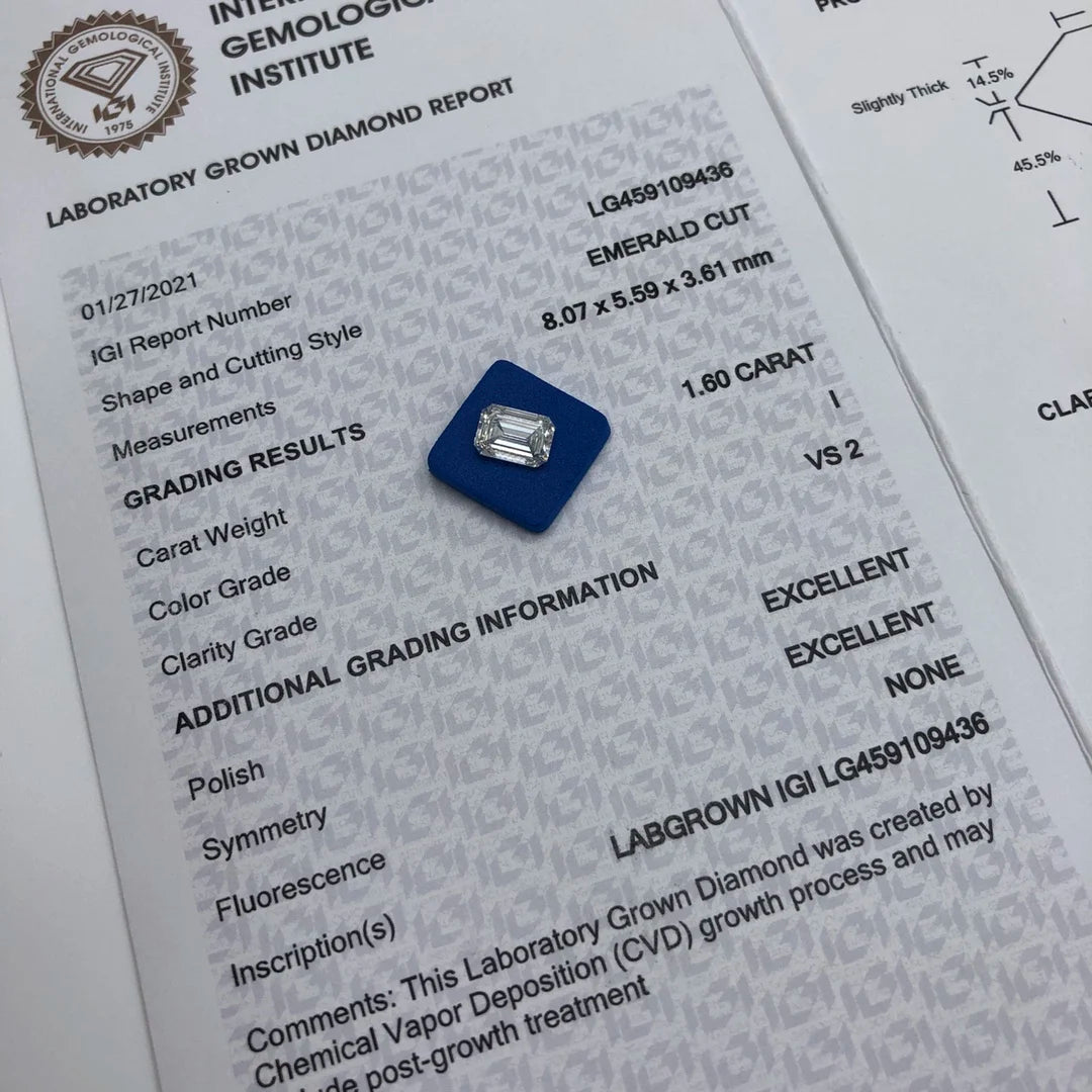 Diamanti Lab Grwon Taglio Brillante da ct 1,00 a ct 3,00