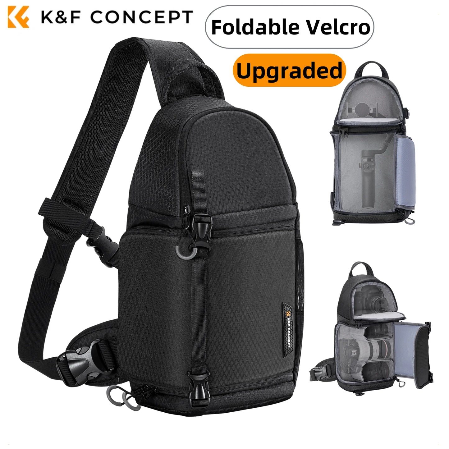 K&F Concept Camera bag Photography Backpack 10L Waterproof Camera Sling Backpack DSLR/SLR Camera Case Sony Fuji Photography Bags