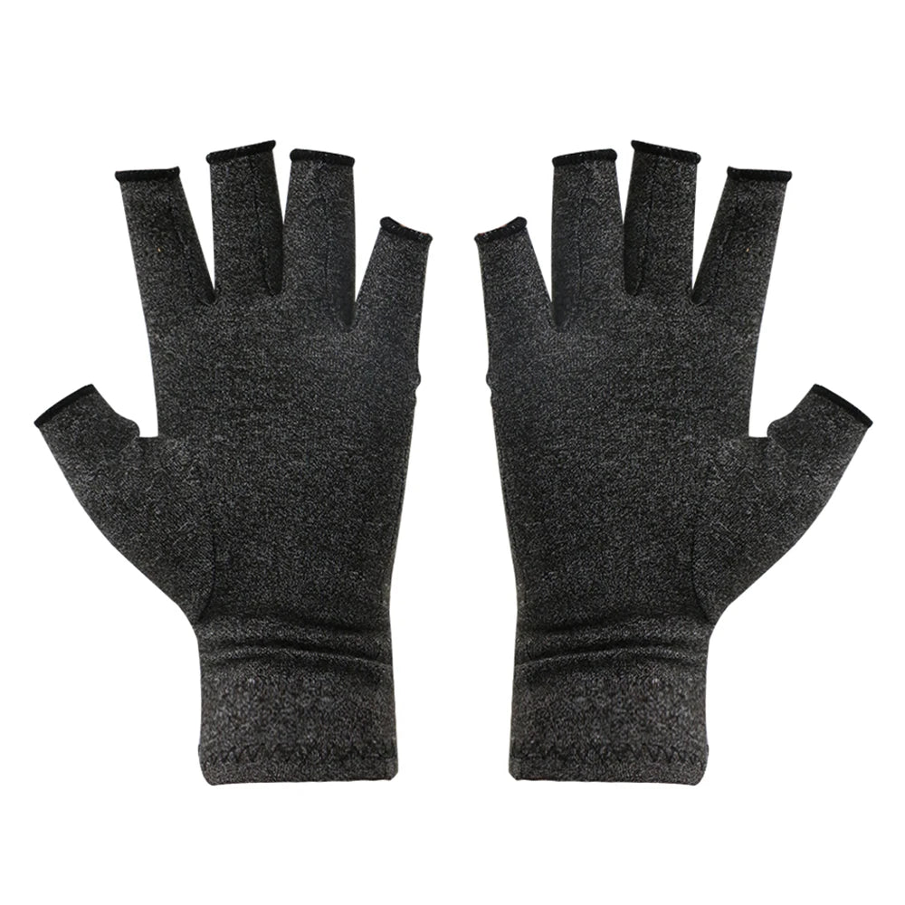 1 Pair Compression Arthritis Gloves Premium Arthritic Joint Pain Relief Hand Gloves Therapy Open Fingers Compression Gloves