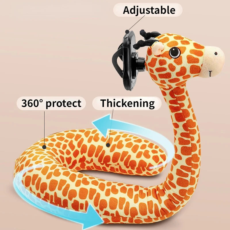 2 In 1 U-shaped Pillow 360 ° Mobile Phone Stand Animal Memory Foam Neck Pillow Travel Home Accessories Comfortable Pillows