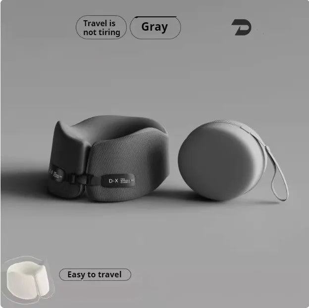 Travel Pillow U-Shape Pure Memory Foam Neck Pillow For Airplane Office Nap Cervical Pillows Flight Sleeping Head Neck Support