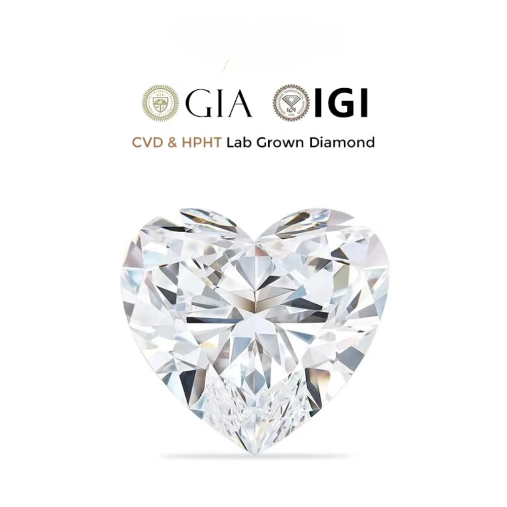 Diamanti Lab Grown Taglio Cuore con Certificato IGI