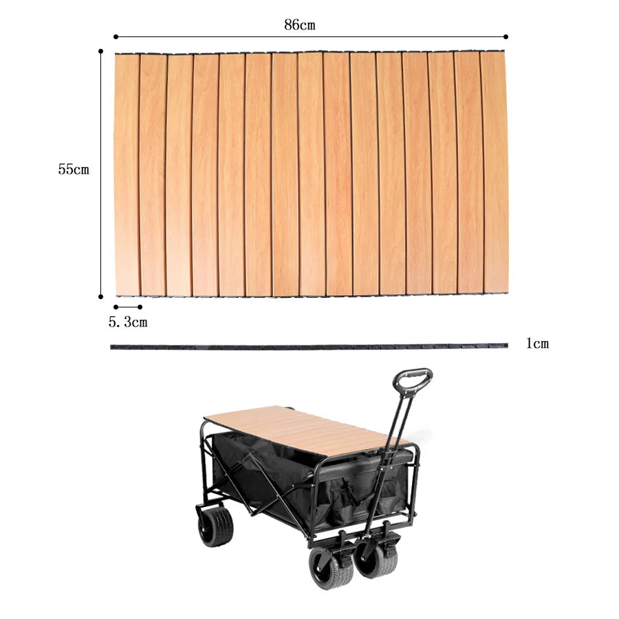 Big Tank Wheels Beach Wagon for Sand 500lbs Large Capacity Foldable Cart Garden Outdoor Picnic Collapse Shopping Trolleys Cart