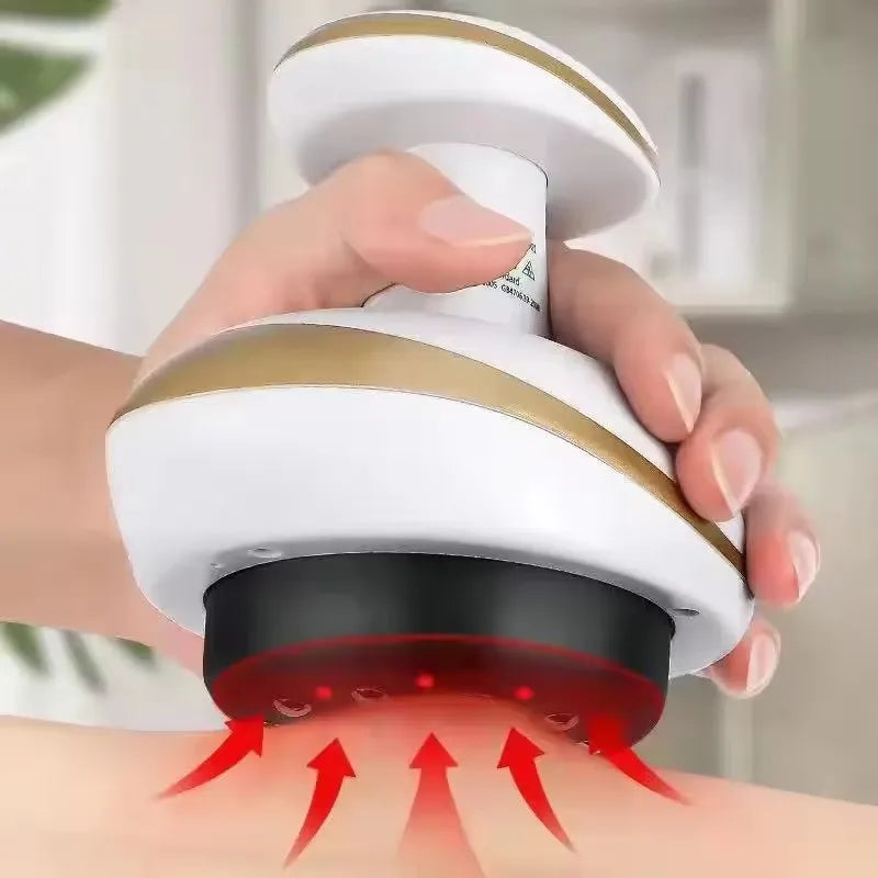 Electric Vacuum Cupping Massage Device LCD Display Heating Scraping Suction Cups Gua Sha Scraping Tool Relieve Muscles Soreness