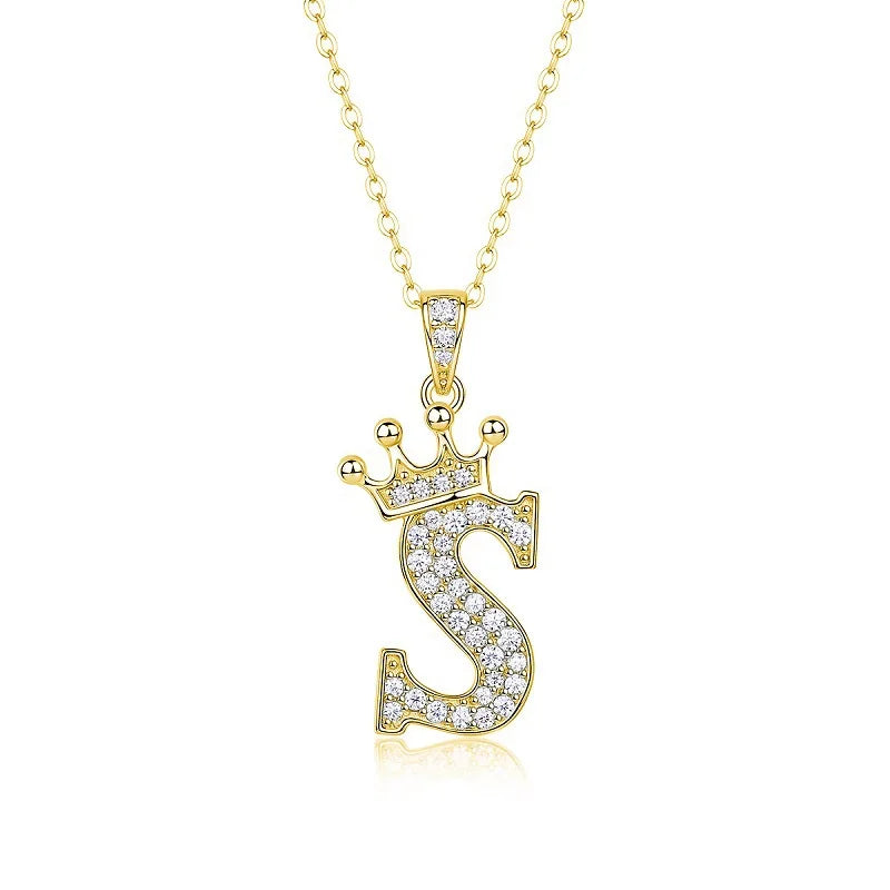 Collana con Lettere dell'Alfabeto in Moissanite D Color VVS1 Certificata