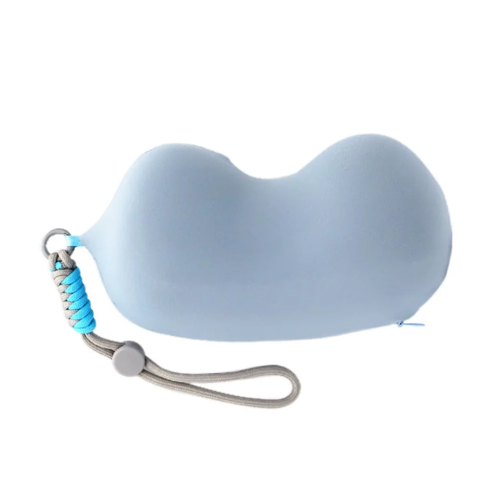 Solid Color Mini Sleeping Neck Pillow Portable Detachable Slow Rebound Pillow Lightweight Elasticity Neck Guard Pillow Home Use