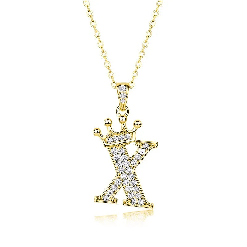 Collana con Lettere dell'Alfabeto in Moissanite D Color VVS1 Certificata